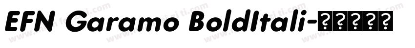 EFN Garamo BoldItali字体转换